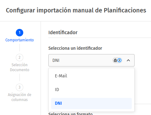 Importador - Planificaciones por DNI