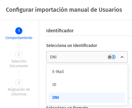 Importador - Usuarios por DNI