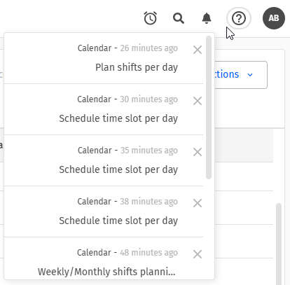 Notificaciones de progreso