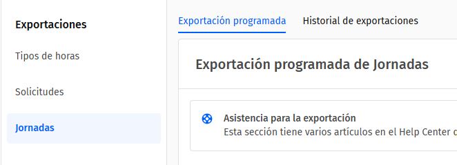 Exportador - Jornadas