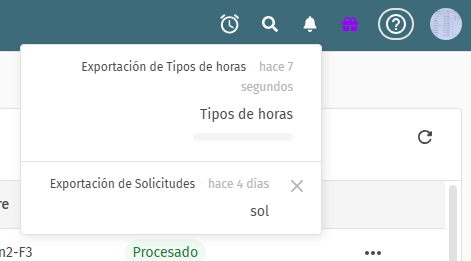 Exportador - Progreso