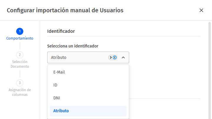 Importador - Identificador de usuario